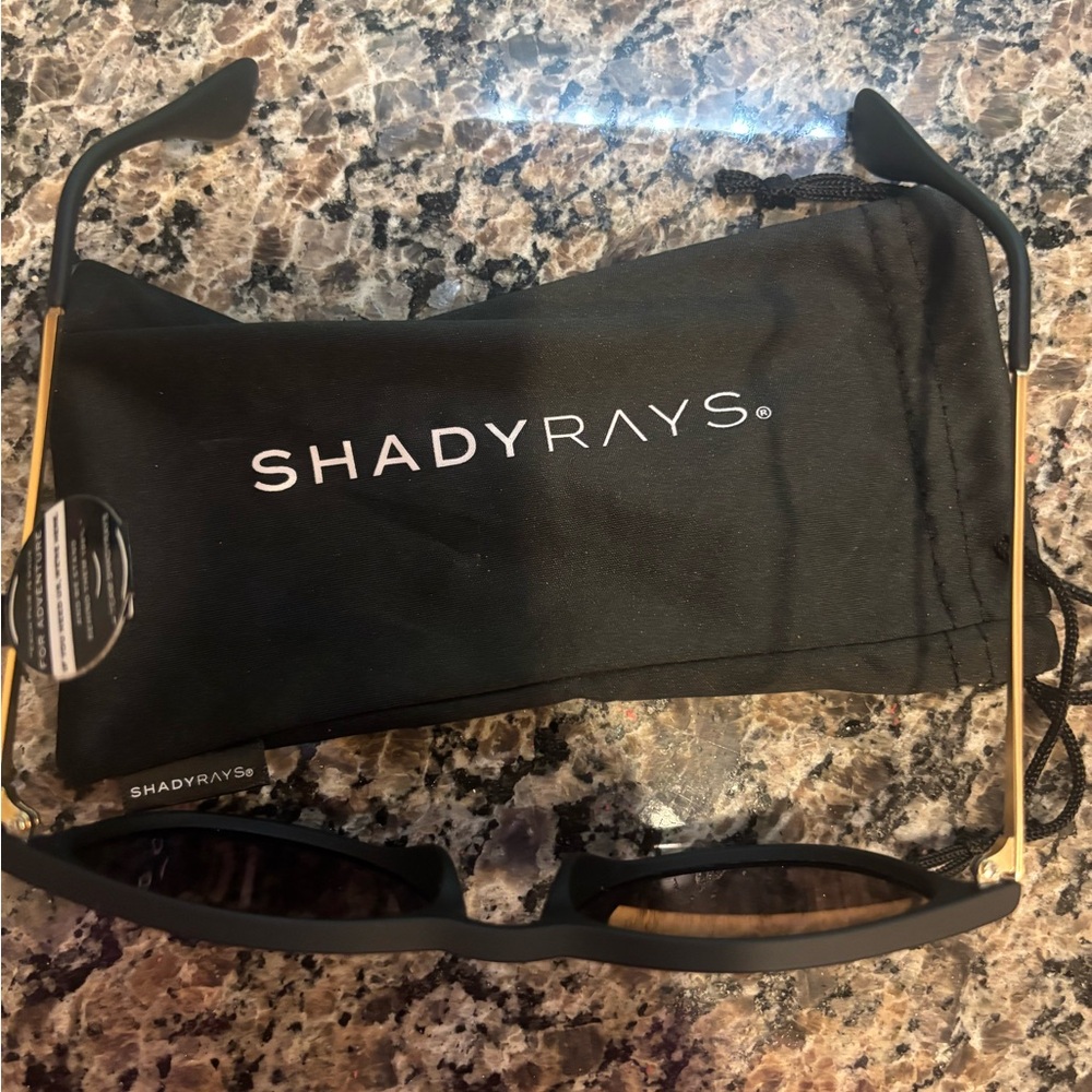 Shady Rays Black and Gold Sunglasses